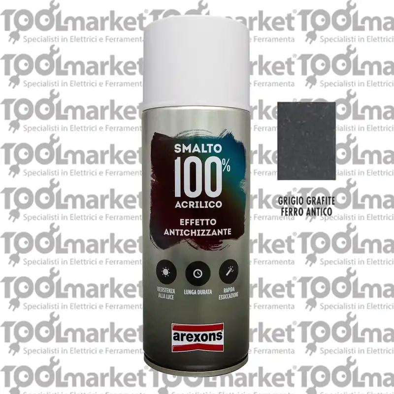 Direct Beschikbaar Vernice spray acrilica 100% effetto antichizzante - AREXONS ANTICHIZZANTE GRAFITE 24019GRF