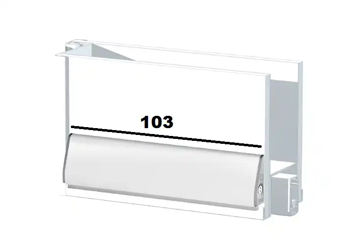 Premium Gocciolatoio ULISSE DRIP per soglie - CCE lunghezza cm103 argento 20909