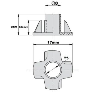 Beperkt Aanbod Fondello ragno M6-8-10 pz 10 M6 PEZZI 10 644