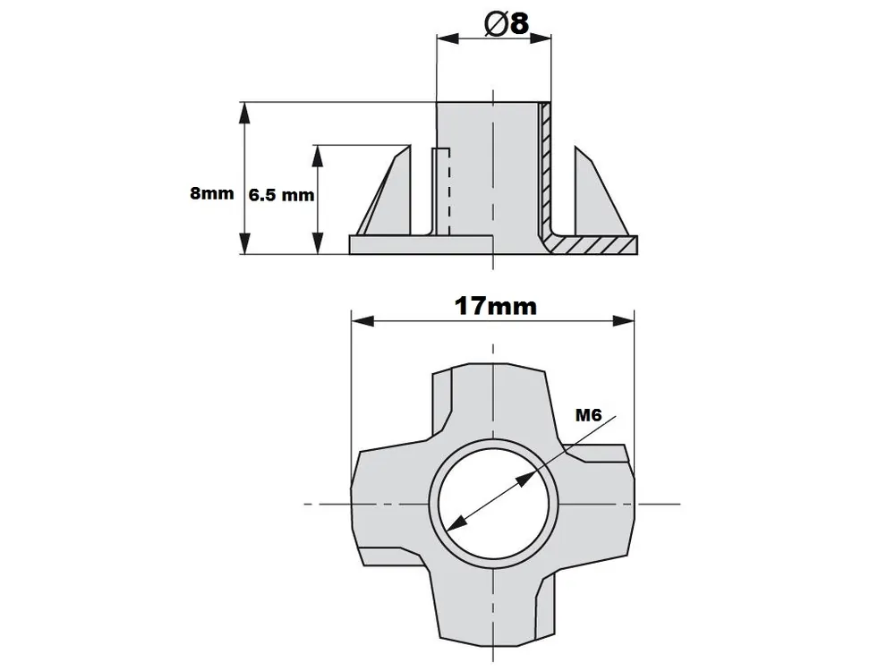 Beperkt Aanbod Fondello ragno M6-8-10 pz 10 M6 PEZZI 10 644