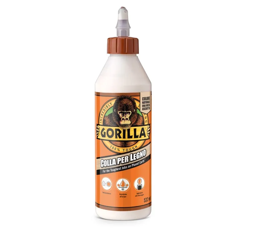 Supercolla per legno per interni ed esterni - GORILLA 532ml 3548 Laatste Versie