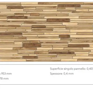 Beperkte Voorraad Pannello decorativo 3D in PVC vari modelli - TEYKOS WP3549 28100
