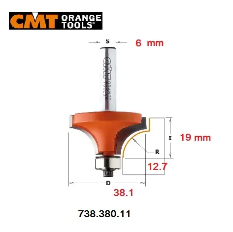 Rechtstreeks Van De Fabrikant Fresa a raggio concavo CMT 738.380.11 19578