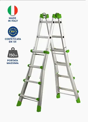Scala telescopica estensibile plus cannarozzi 12+12 19834 Populair