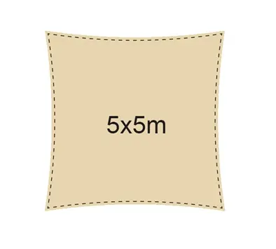 Merkproduct Telo vela drenante ombreggiante ecru‘ 5mt x 5mt 6863
