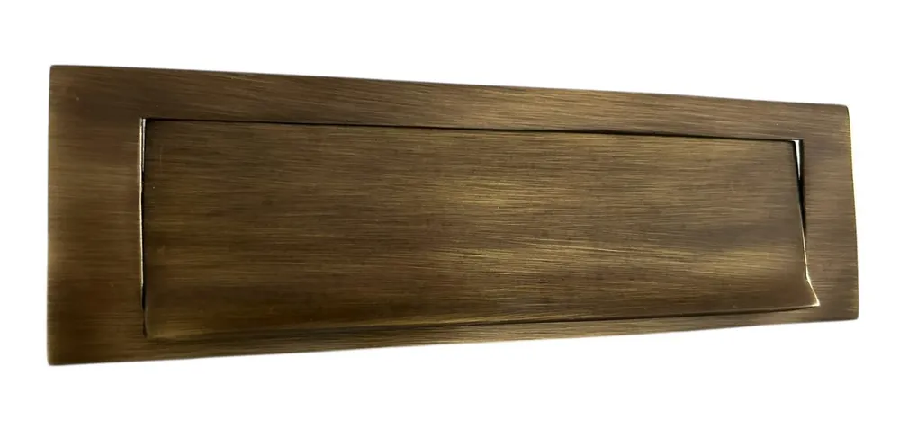 Bucalettere Cottali bronzo 254mm x 75mm 8338 Gratis Retour