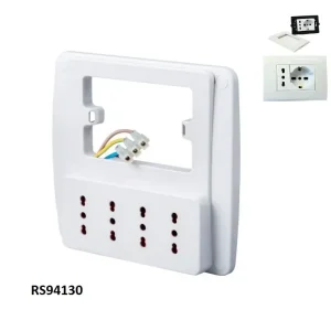 Multipresa da parete 4 posti bivalenti Rosy 29563 Shop Nu