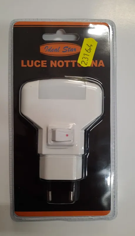 Lage Prijs Luce notturna di cortesia a 2 LED 1 W bianchi - 230V 23164