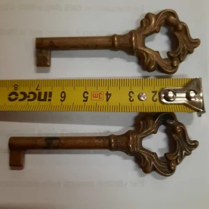 Chiave per mobile in ottone antico modello 33716Z0xx0N03 - METAL STYLE lunghezza 34 mm 14049 - 34 Direct Verzonden