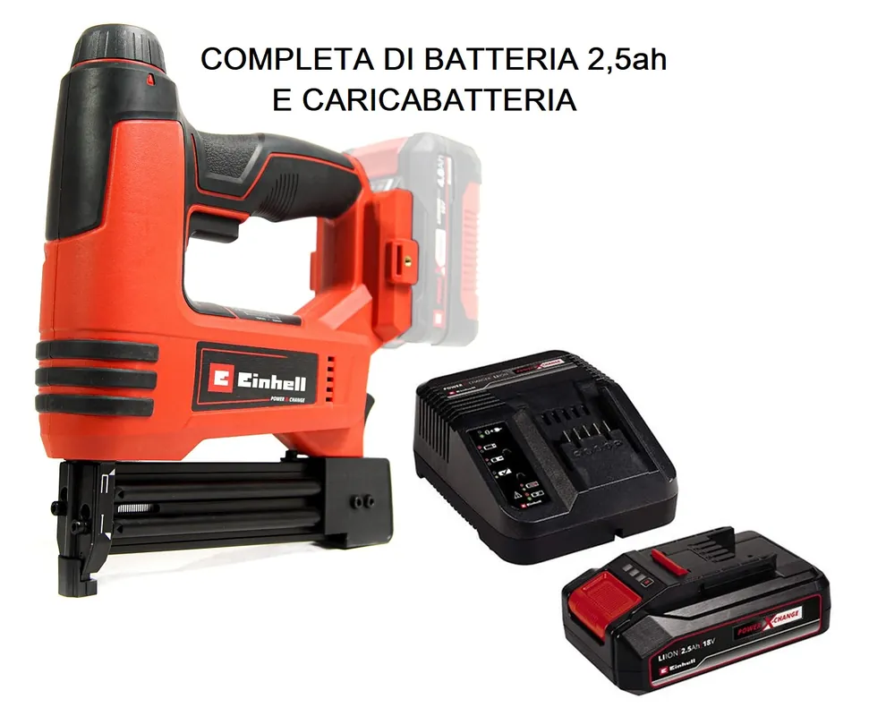 Meest Verkocht Chiodatrice graffattrice TE-CN 18 li Einhell con batteria e caricabatteria 28959