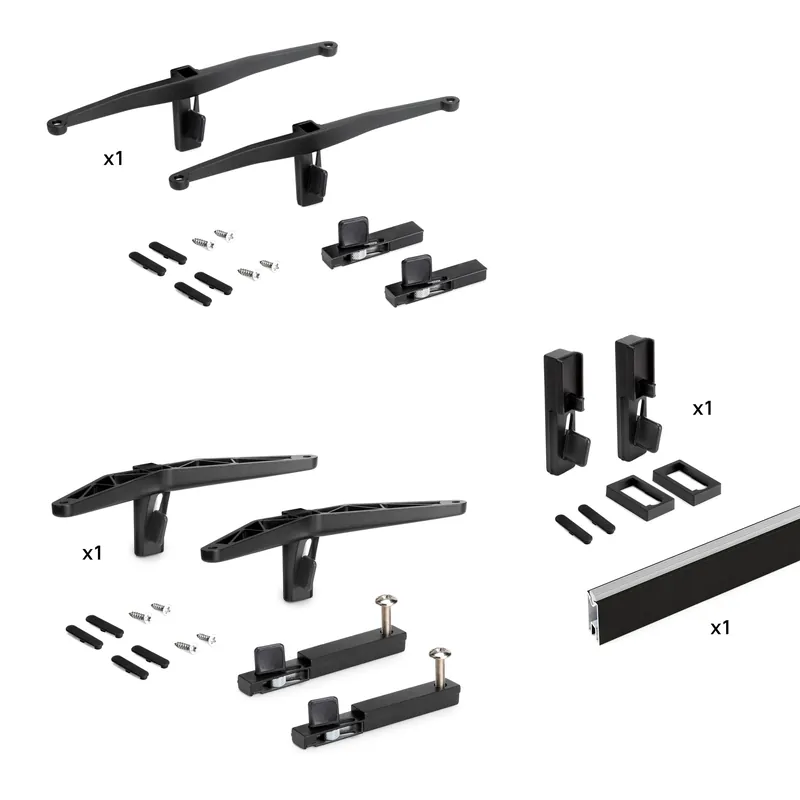 Betaalbaar Kit Zero di supporti per mensole in legno, modulo e barra appendiabiti 7022454emu