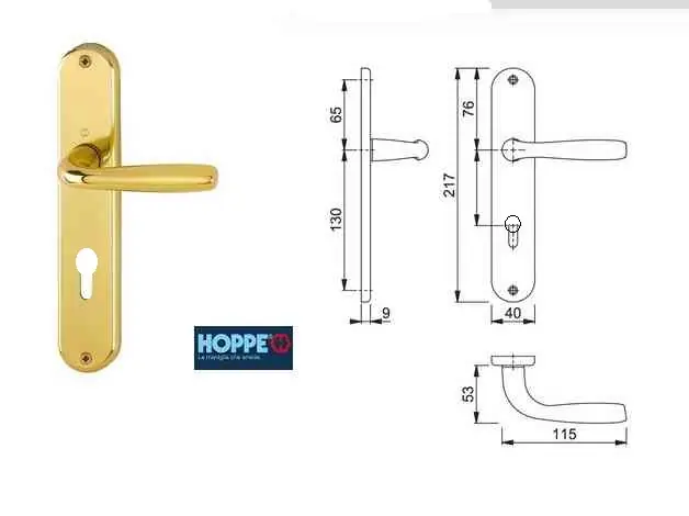 hoppe Maribor placca coppia maniglia bocchetta Yale 10457 yale Hoge Kwaliteit