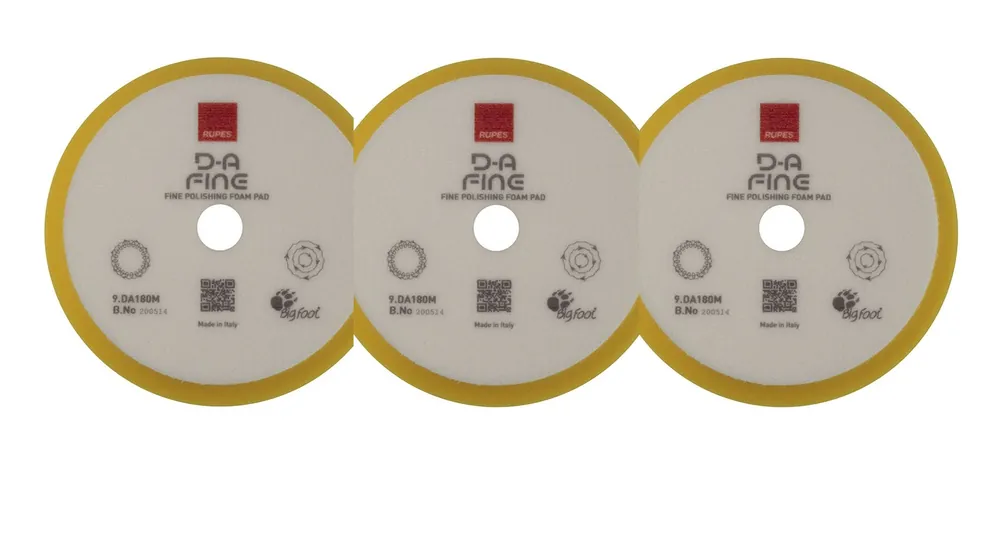 Tampone spugna 180mm per lucidatrici Rupes 180 mm 3 pezzi 29261m.2 Gecertificeerd