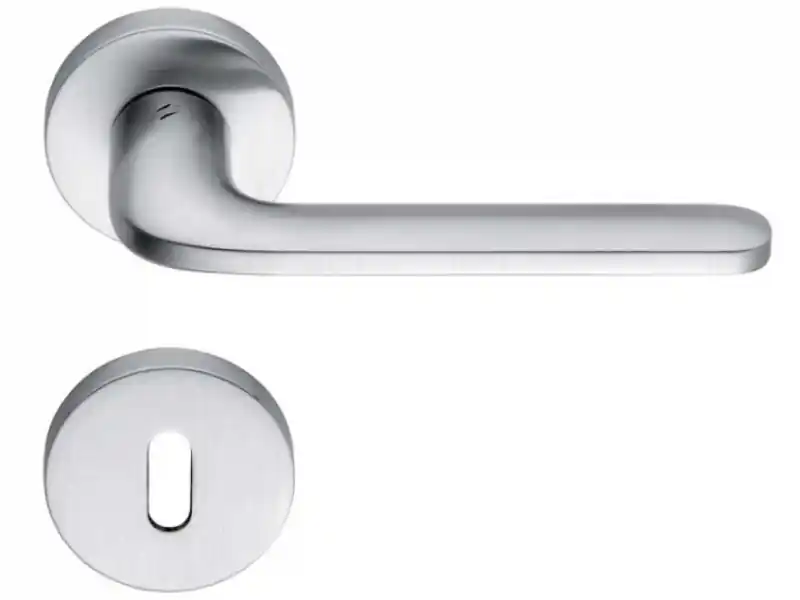 Seizoensaanbieding Maniglia Roboquattro cromosatinato ID41-CM Colombo Design bocchetta Patent 7349