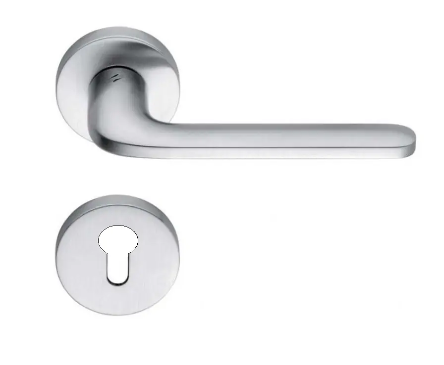 Maniglia Roboquattro cromosatinato ID41-CM Colombo Design bocchetta foro yale 1734 Weekendaanbieding