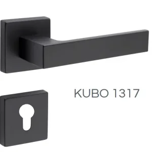 Betaalbaar Maniglia nera per porta in alluminio Kubo Fimet bocchetta Yale 29273