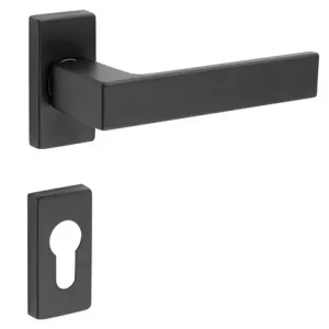 Shop Nu Maniglia nera per porta in alluminio Kubo Fimet Bocchetta stretta yale 29274
