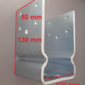 Betaalbaar Staffe base pilastro a U nervata art 8/1654 100mm 7833