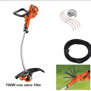 Tagliabordi 700 W con cavo da 10 mt BLACK+DECKER strimmer 081 Aanbieding