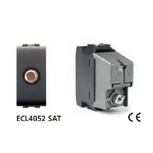 Presa TV coassiale sat LIFE ECL4052 grigio 16539 Veilige Betaling