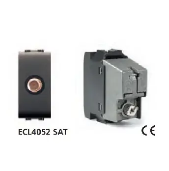 Presa TV coassiale sat LIFE ECL4052 grigio 16539 Veilige Betaling