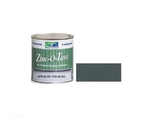 Koop Vandaag Zinco o tas ANTRACITE smalto ferromicaceo per lamiera zincata e plastica Tassani 750 ml 24492