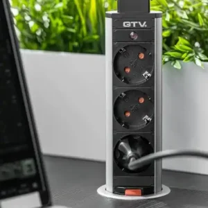 Torretta estraibile per la scrivania rotonda Ø 60 29915 Dagaanbieding