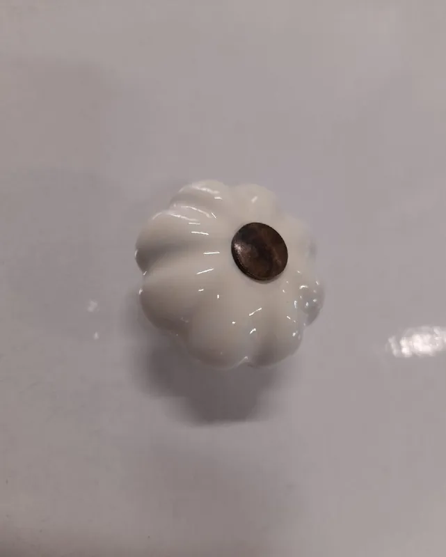 Pomolo tondo Ø 34 mm per mobile Zucca in ceramica Metalstyle 11207 Uitverkoop