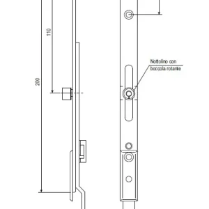 Terminale superiore invertitore sicurtop con nottolino W016900013 29922 Hete Deal