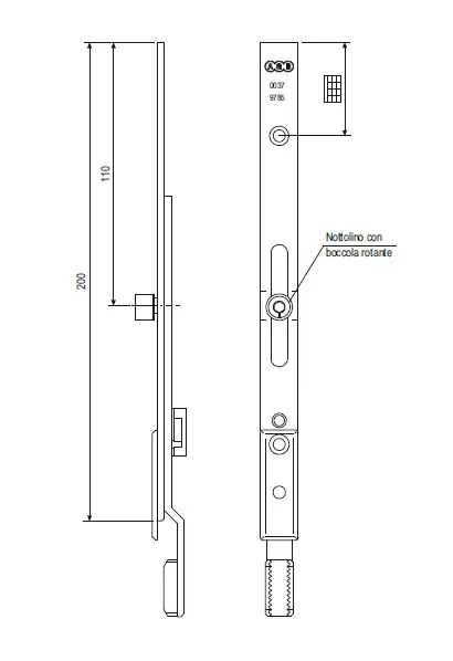 Terminale superiore invertitore sicurtop con nottolino W016900013 29922 Hete Deal
