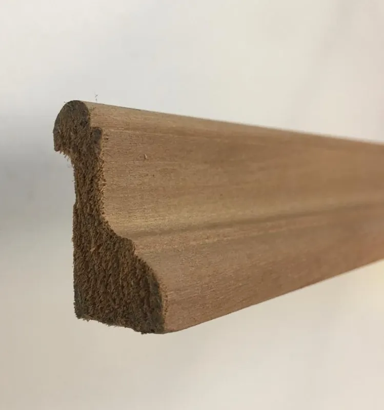 Fermavetro legno sagoma F25 noce baia 20509 Superprijs