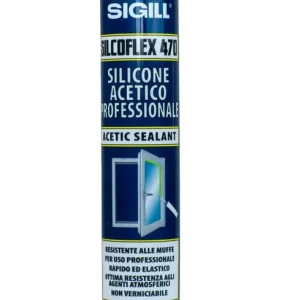Flitsaanbieding Silicone acetico colorato 280 ml Silcoflex 470 testa di moro 21398 testa di moro