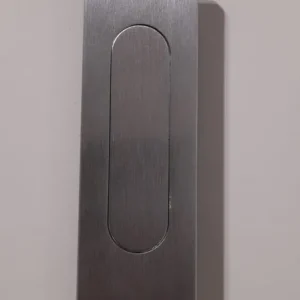 Direct Beschikbaar Maniglia incasso per porta scorrevole quadro cromo satinato con chiusura a molla -fimet 29046