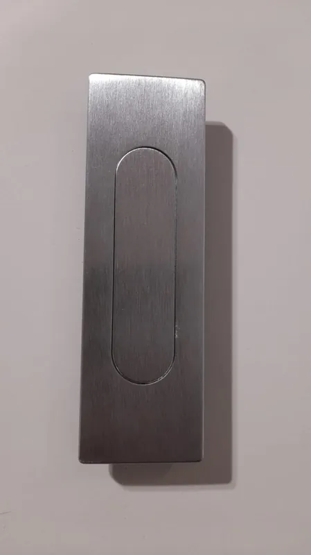 Direct Beschikbaar Maniglia incasso per porta scorrevole quadro cromo satinato con chiusura a molla -fimet 29046