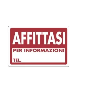 Weekendaanbieding Cartello segnaletico AFFITASI affittasi