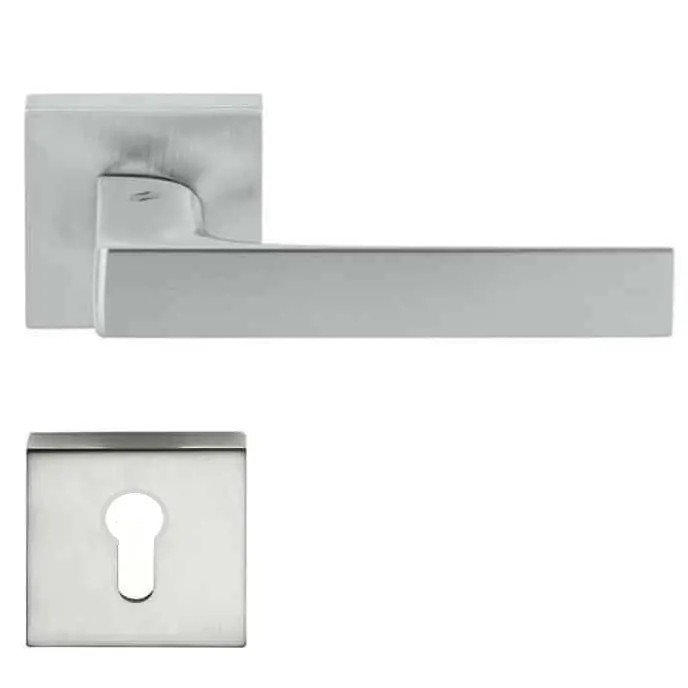 Beperkte Voorraad Maniglia Robocinque S quadra COLOMBO DESIGN CROMO SATINATO YALE 28983