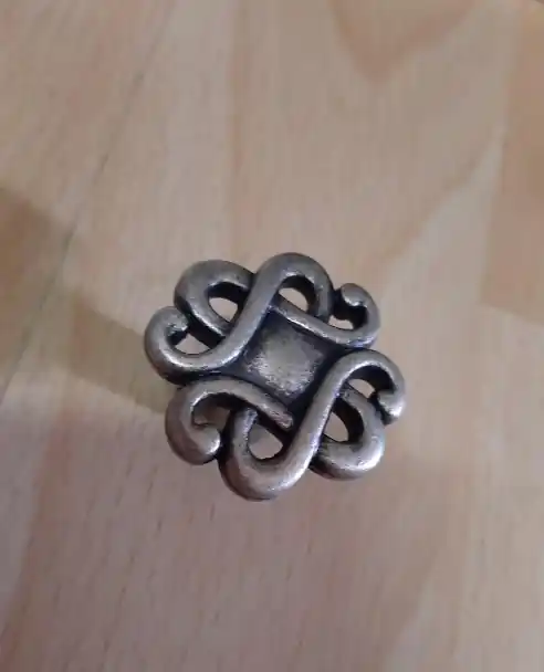 Pomolo Ø 30 mm per mobile lavorato argento vecchio 24108Z0300B25 Metal style 17987 Bestel Nu