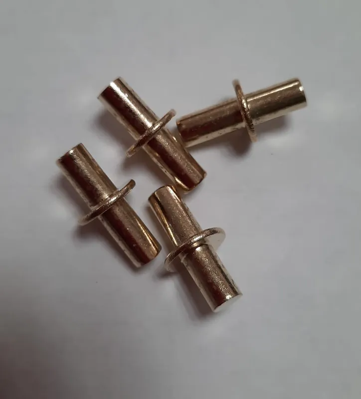 Populair Reggipiano ad incastro per Ø 5 mm pz 100 ottonata 13923