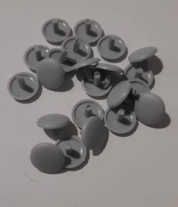 Beste Prijs tappi copriviti plastica Ø 12mm conf da 100 pz Grigio 15390 grigio