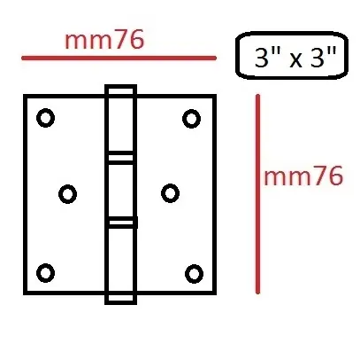 Cerniera a cuscinetto bronzata per porte interne 3x3 14234 Koop Vandaag