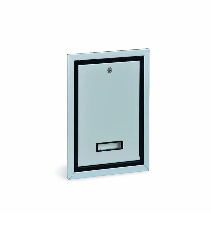Merkproduct Sportello da incasso a muro silver 15549