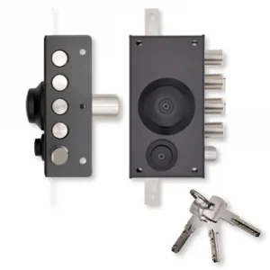 Rechtstreeks Van De Fabrikant Serratura di sicurezza sovrapposta T1960.60 con pomolo interno per porta in legno Destra 13088 destra