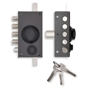 Serratura di sicurezza sovrapposta T1960.60 con pomolo interno per porta in legno Sinistra 13088 sinistra Alleen Vandaag
