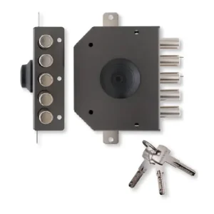 Serratura di sicurezza sovrapposta T1450.60 con pomolo interno per porta in legno Destra 8357 destra Alleen Vandaag