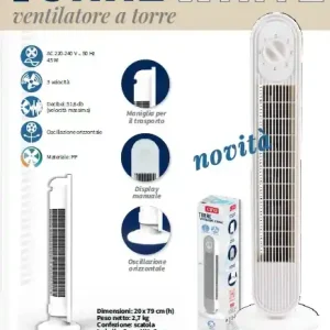 Weekendaanbieding Ventilatore a torre bianco Torre WHITE Cfg EV111 26592