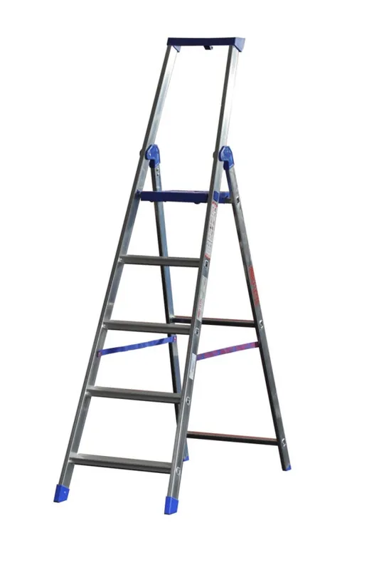 Scala alluminio Climb con piattaforma e parapetto Marchetti 15259 Premium