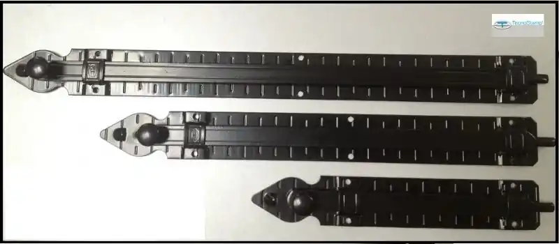 Catenaccio verticale nero tecno 30CM 29902 Laatste Kans
