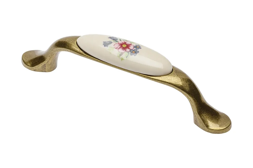 Alleen Vandaag Maniglia in porcellana con vari design GTV Bouquet di fiori 34019