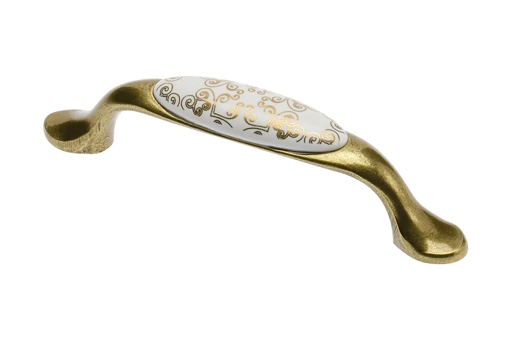 Nieuw Maniglia in porcellana con vari design GTV Decoro oro 34021