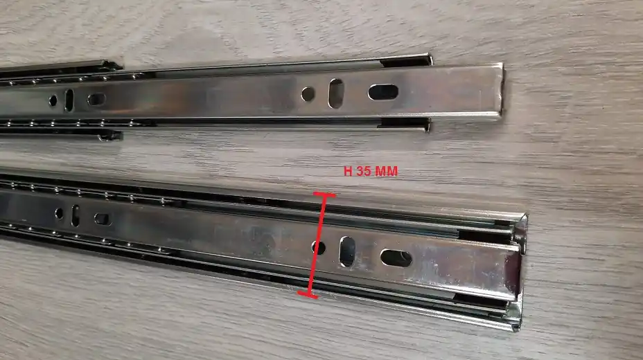 Guide estrazione totale cuscinetti h 35 profondità cm50 29642 Hoge Kwaliteit